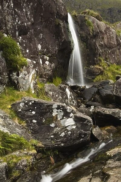 Connor Pass, Dingle Peninsula, County Kerry, Ireland; Waterfall