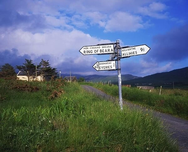 County Cork, Ireland; Directional Road Sign