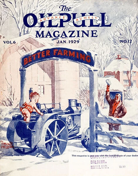 Cover Of Oilpull Agricultural Magazine Made In The 20th Century