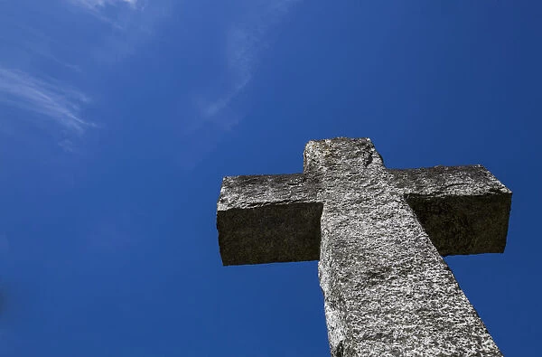 A Cross Located At The Historic St. Peters Anglican Church; Duncan, Vancouver Island, British Columbia, Canada