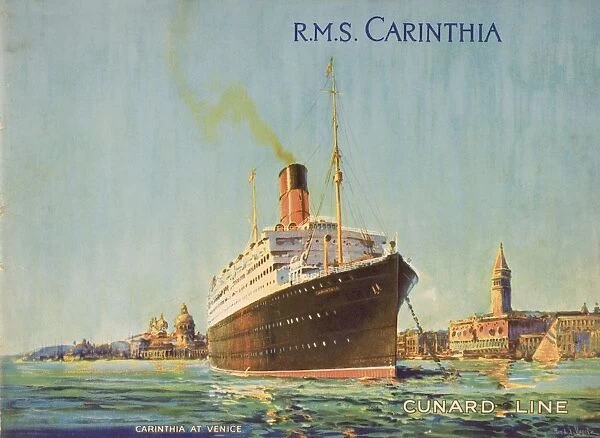 Cunard Line Promotional Brochure For The Rms Carinthia Circa 1926-1930