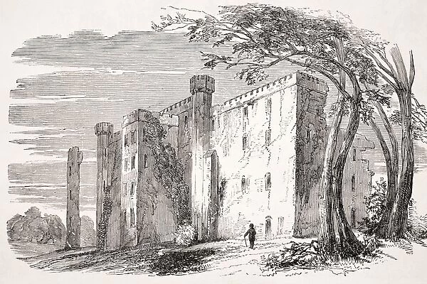 Dangan Castle County Clare Ireland From Old Englands Worthies By Lord Brougham And Others Published London Circa 1880 s