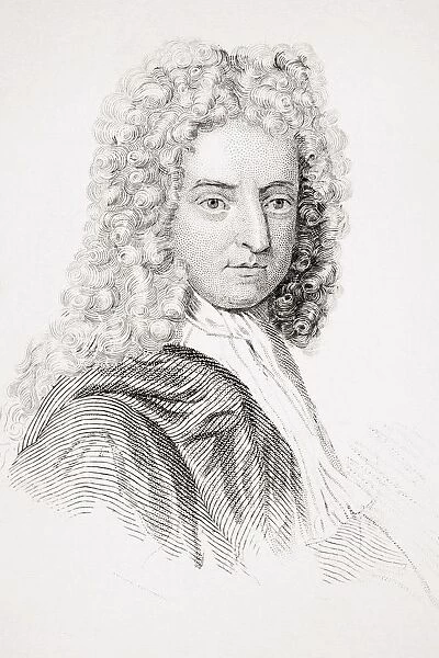 Daniel Defoe 1660 - 1731 English Novelist And Journalist From Old Englands Worthies By Lord Brougham And Others Published London Circa 1880 s
