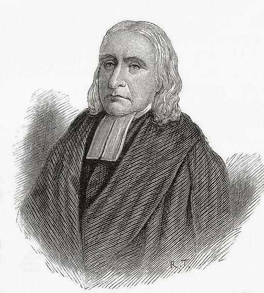 Daniel Rowland, also spelt Rowlands, 1713 - 1790. Evangelist and Anglican curate. From Welsh Pictures, published 1880