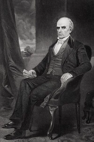 Daniel Webster 1792 To 1852. American Orator And Politician. From Painting By Alonzo Chappel