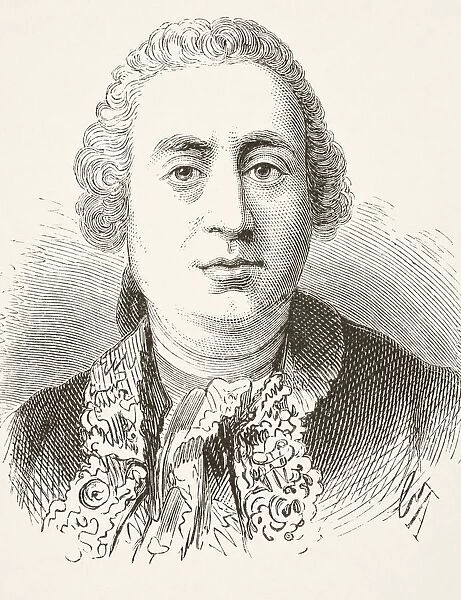 David Hume 1711 To 1776. Scottish Historian And Philosopher. From The National And Domestic History Of England By William Aubrey Published London Circa 1890