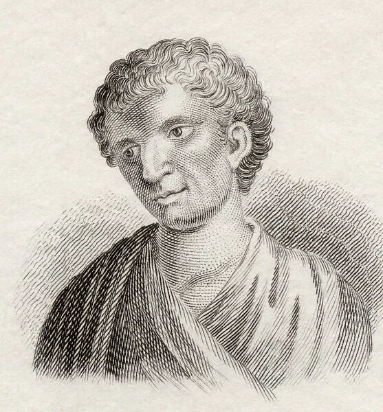 Demosthenes, 384 To 322 Bc. Greek Statesman And Orator Of Ancient Athens. From Crabbs Historical Dictionary Published 1825