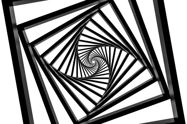 Digital black and white 3-Dimensional art