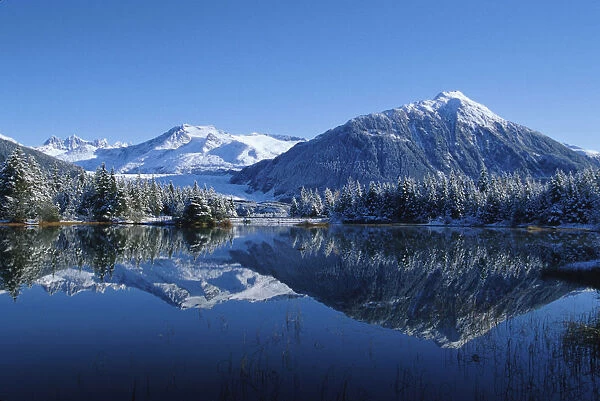 Dredge Lakes Mendenhall Valley Winter Southeast Alaska