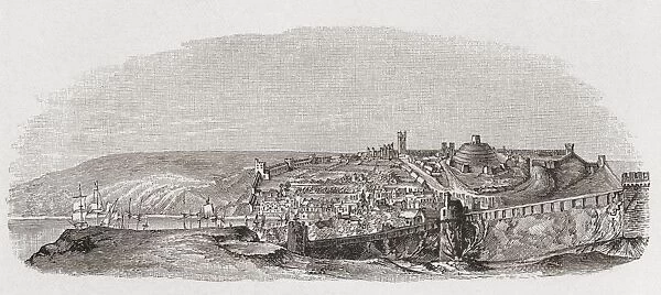 Drogheda, County Louth, Ireland C. 1680. From The Book Short History Of The English People By J. R. Green Published London 1893