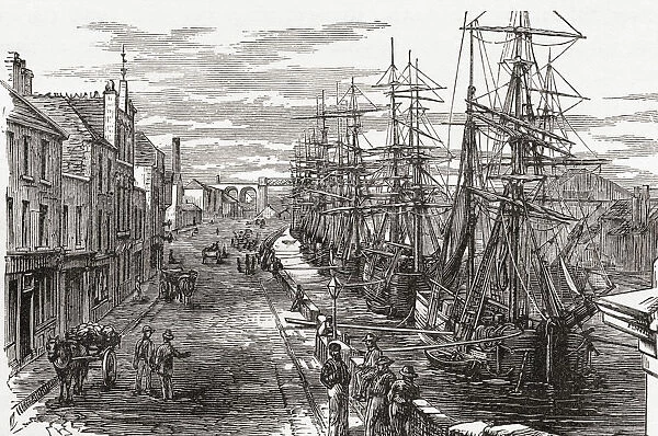 Drogheda Harbour, County Louth, Ireland In The Late 19Th Century. From Our Own Country Published 1898
