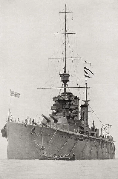 EDITORIAL HMS Lion, (1912), the flag-ship of Admiral Lord Beatty when he commanded the battle cruiser fleet during the Great War. From The Book of Ships, published c. 1920