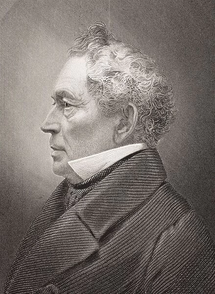 Edward Everett 1794 - 1865. American Orator, Essayist, Diplomatist And Statesman. From The Book Gallery Of Historical Portraits Published C. 1880
