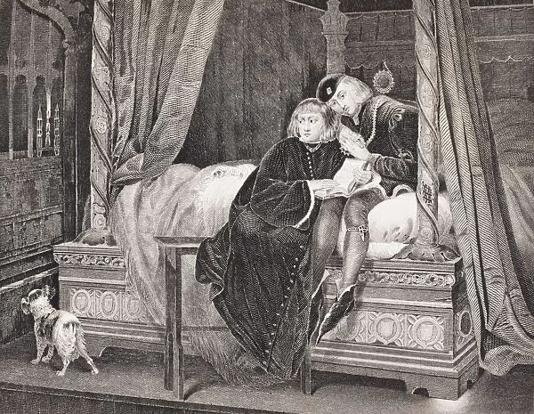 Edward V And Richard, Duke Of York In The Tower. From The Book Gallery Of Historical Portraits Published C. 1880