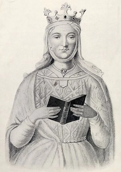 Eleanor Of Aquitaine 1122 To 1204. Queen Of The Franks Through Her Marriage To Luis Vii Of France. From The Book Our Queen Mothers By Elizabeth Villiers