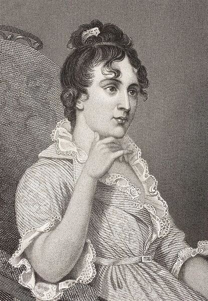 Eleanor Parke Custis Lewis 1779 - 1852. Known As Nelly. Granddaughter Of Martha Washington And Step-Granddaughter Of George Washington. From The Book Gallery Of Historical Portraits Published C. 1880