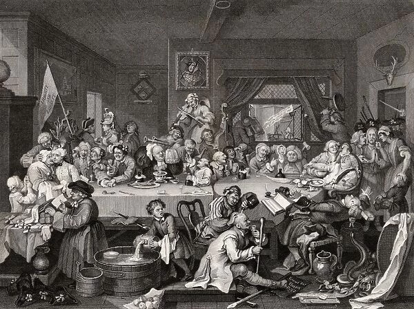 The Election Humours Of An Election Entertainment Engraved By T E Nicholson After Hogarth From The Works Of Hogarth Published London 1833