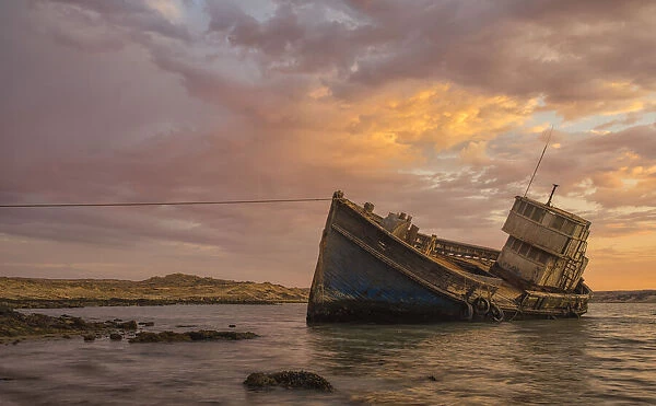 The 'elena'Shipwreck Outside Of Luderitz;Namibia
