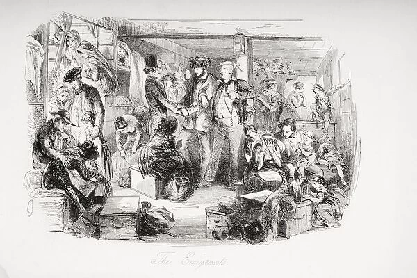 The Emigrants Illustration From The Charles Dickens Novel David Copperfield By H. K. Browne Known As Phiz