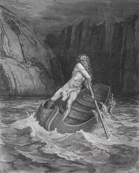 Engraving By Gustave Dore 1832-1883 French Artist And Illustrator For Inferno By Dante Alighieri Canto Iii Lines 76 To 78