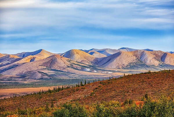 Fall colours along the Dempster Highway, Yukon, Canada