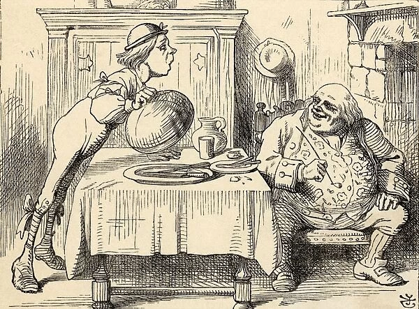 Father William Having Eaten The Goose Illustration By John Tenniel From The Book Alicess Adventures In Wonderland By Lewis Carroll Published 1891