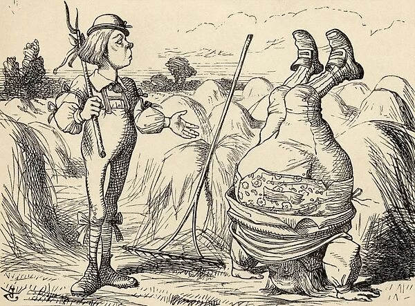 Father William Standing On His Head Illustration By John Tenniel From The Book Alicess Adventures In Wonderland By Lewis Carroll Published 1891