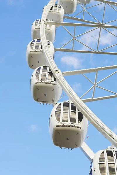 Detail Of Ferris Wheel In Divo Ostrov Amusement Park; St. Petersburg, Russia