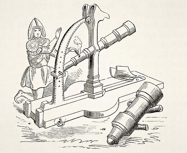 Fifteenth Century Canon. From The National And Domestic History Of England By William Aubrey Published London Circa 1890