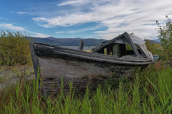 Fine Art Boat Abandoned History Landscpe Man Made
