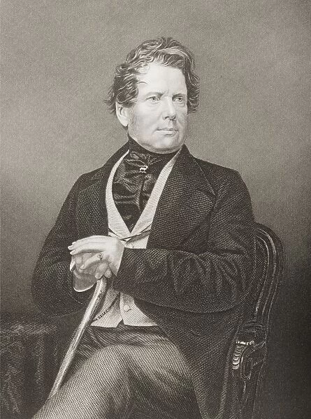 Fox Maule Ramsay, 11Th Earl Of Dalhousie And 2Nd. Lord Panmure. 1801-1874. Scottish Politician. Engraved By D. J. Pound From A Photograph By Mayall. From The Book The Drawing-Room Portrait Gallery Of Eminent Personages Published In London 1859