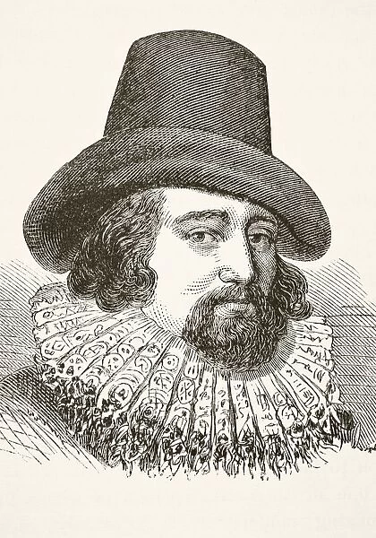 Francis Bacon 1St Viscount St Alban 1561 To 1626. English Lawyer Statesman Essayist And Philosopher. From The National And Domestic History Of England By William Aubrey Published London Circa 1890