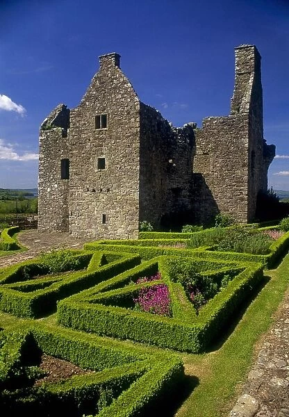 A Garden In Front Of Tully Castle Near The Village Of Blancey; County Fermanagh, Northern Ireland