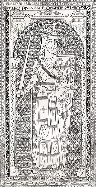 Geoffrey V, First Of The Plantagenets, And Also Known As Le Bel Or The Handsome, 1113 - 1151. Count Of Anjou, Touraine, Maine, And Duke Of Normandy. From Handbook Of The Arts Of The Middle Ages And Renaissance, Published London 1855