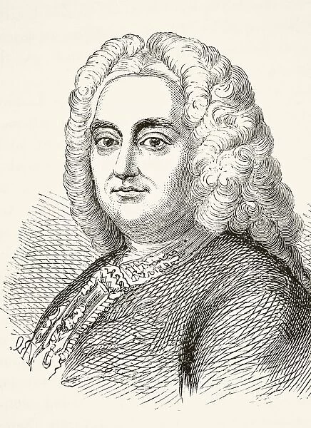 George Frideric Handel 1685 To 1759. German Born English Composer Of The Late Baroque Era. From The National And Domestic History Of England By William Aubrey Published London Circa 1890