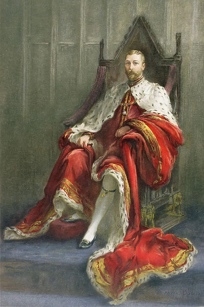George V, george Frederick Ernest Albert, 1865 To 1936, In 1910 The Year Of His Coronation. King Of The United Kingdom And The British Dominions, And Emperor Of India. From The Illustrated London News, 1910