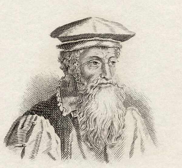Gerardus Mercator, 1512-1594. Flemish Cartographer. The Mercator Projection Is Named After Him. From Crabbs Historical Dictionary Published 1825
