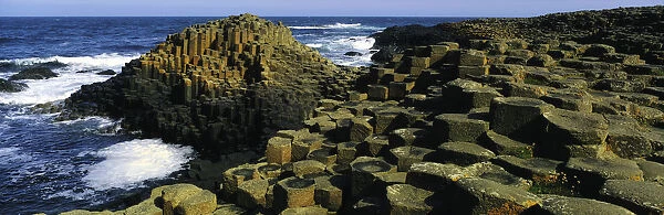 Giants Causeway, Co Antrim, Ireland; Area Designated A Unesco World Heritage Site With Basalt Columns