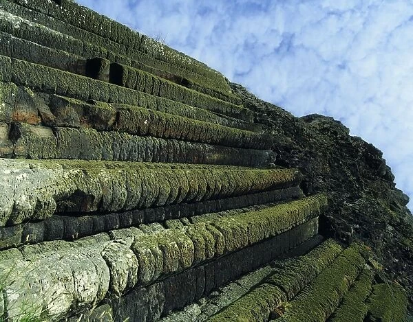 Giants Causeway, Co Antrim, Ireland; Area Designated A Unesco World Heritage Site With Pipes Of Rock