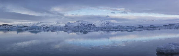 The Glacial Lagoon Of Jokulsarlon Along The South Coast Of Iceland; Iceland