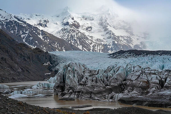 Glacier Ice Lagoon Mountain Water Climate Change