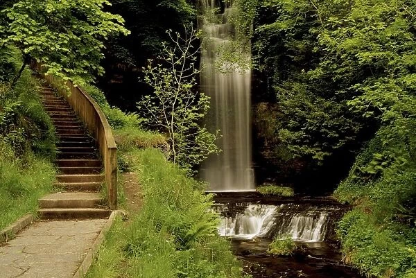 Glencar Waterfall, County Leitrim, Ireland; Waterfall In Park