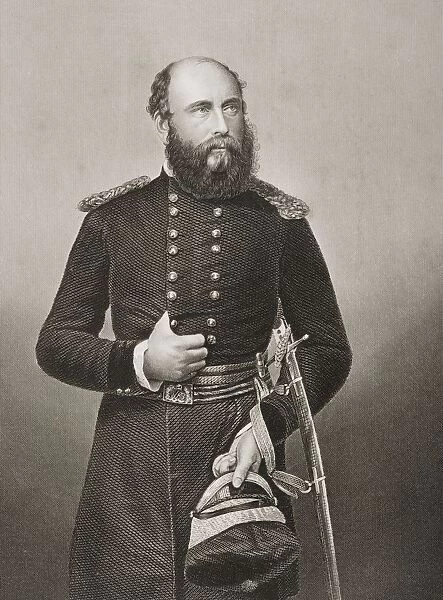 H. R. H. The 2Nd. Duke Of Cambridge. Prince George William Frederick Charles, 1819-1904. Commander-In-Chief Of The Army. Engraved By D. J. Pound From A Photograph By Mayall. From The Book The Drawing-Room Portrait Gallery Of Eminent Personages Published In London 1859