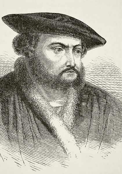 Hans Holbein The Younger Circa 1497 To 1543. German Artist. Court Artist To Henry Viii Of England. From The National And Domestic History Of England By William Aubrey Published London Circa 1890