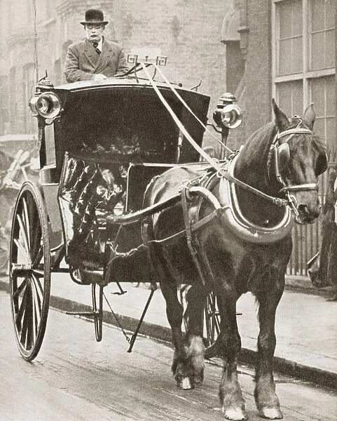 A Hansom Cab In London, England In 1910. From The Story Of 25 Eventful Years In Pictures, Published 1935