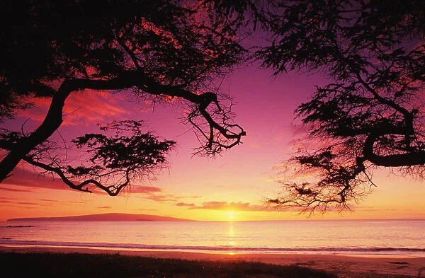 Hawaii, Maui, Sunset At Palauea Beach