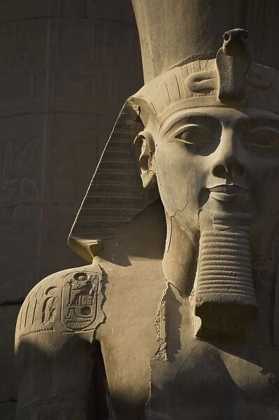 Detail Of Head Of Pharaoh Statue