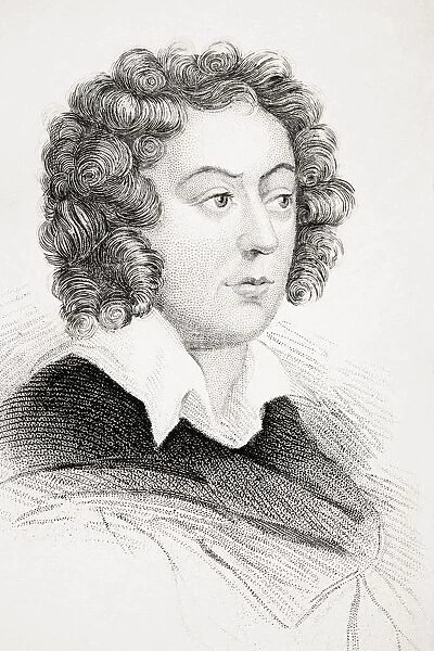 Henry Purcell C1659 - 1695 English Baroque Composer From Old Englands Worthies By Lord Brougham And Others Published London Circa 1880 s