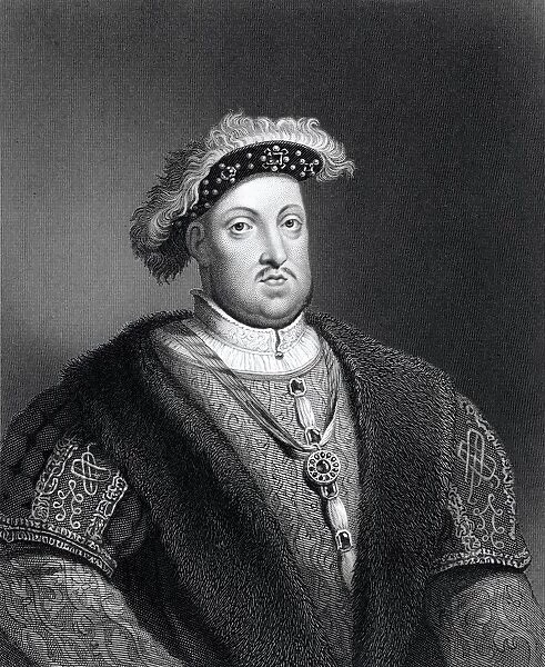 Henry Viii 1491 To 1547 King Of England Engraved By W. Holl From A 19Th Century Print