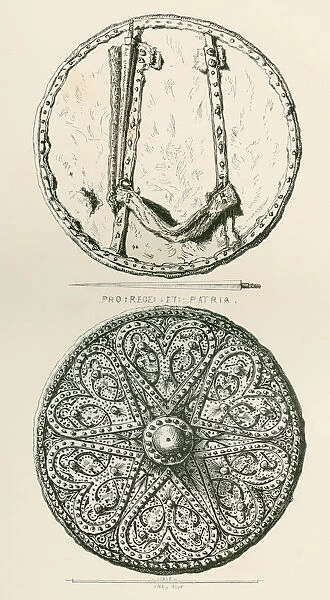 A Highland Target Or Targe, With Spikes. From The British Army: Its Origins, Progress And Equipment, Published 1868